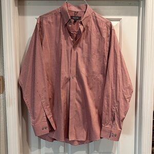 Kenneth Cole Men's Red Plaid Button Down Shirt